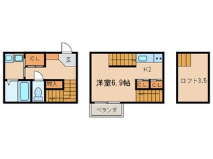 ルミエール黒川Ｄの物件間取画像